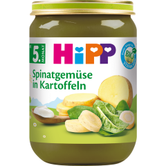 HiPP Bio Spinatgemüse in Kartoffeln ab 5. Monat 190 g 