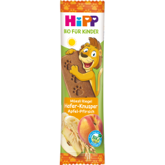 HiPP Bio Müesli Riegel Hafer-Knusper Apfel-Pfirsich ab 1 Jahr 20 g 