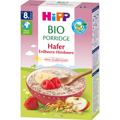 HiPP Bio Porridge Hafer Erdbeere-Himbeere ab 8. Monat 250 g 