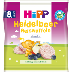 HiPP Bio Reiswaffeln Heidelbeer ab 8. Monat 30 g 