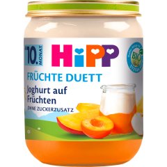 HiPP Bio Früchte Duett Joghurt auf Früchten ab 10. Monat 160 g 