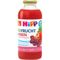 HiPP Bio Rote Traube in Apfel mit Eisen ab 6. Monat 0,5 l 