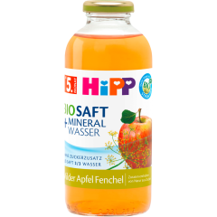 HiPP Bio Saft & Mineralwasser Milder Apfel Fenchel ab 5. Monat 0,5 l 