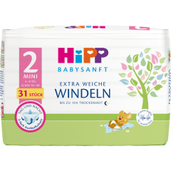 HiPP Babysanft Windeln Mini Gr.2 4-8kg 31 Stück 