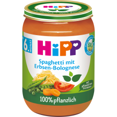 HiPP Bio Spaghetti mit Erbsen-Bolognese ab 6. Monat 190 g 