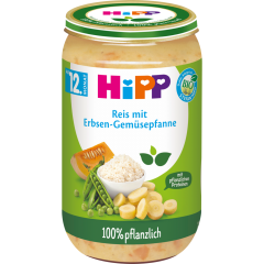 HiPP Bio 100% pflanzlich Reis mit Erbsen-Gemüsepfanne ab 12. Monat 250 g 