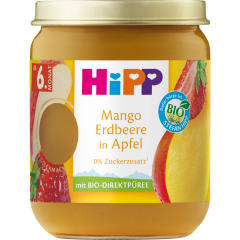 HiPP Bio Mango Erdbeere in Apfel ab 6. Monat 160 g 
