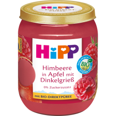 HiPP Bio Himbeere in Apfel mit Dinkelgrieß 160 g 