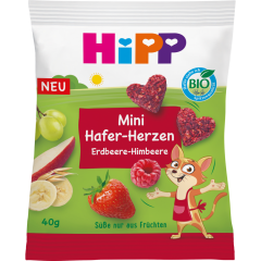 HiPP Bio Mini Hafer-Herzen Erdbeere-Himbeere 40 g 