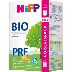 HiPP Bio Pre Anfangsmilch von Geburt an 800 g 