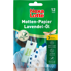Nexa Lotte Motten-Papier Lavendel-Öl 12 Stück 