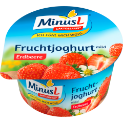 MinusL Laktosefrei Fruchtjoghurt mild Erdbeer 3,8 % Fett 150 g 
