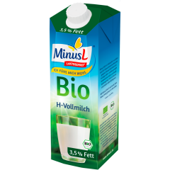 MinusL Bio H-Milch 3,5 % Fett 1 l 