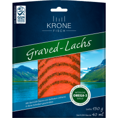 Krone Graved-Lachs + Sauce 150 g + 50 g 