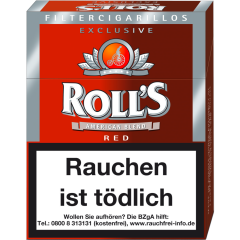 Roll's Exclusive Red Naturdeckblatt 23 Stück 