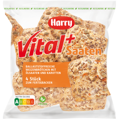 Harry Vital+Saaten Brötchen zum Fertigbacken 4 Stück 