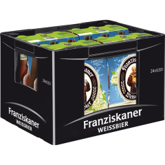 Franziskaner Weissbier Alkoholfrei Holunder - Kiste 24 x 0,33 l 