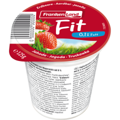 Frankenland Fit Fruchtjoghurt Erdbeer 0,1 % Fett 125 g 