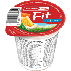 Frankenland Fit Fruchtjoghurt Ananas-Mandarine 0,1 % Fett 125 g 