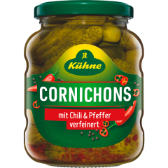 Kühne Cornichons mit Chili & Pfeffer 330 g 