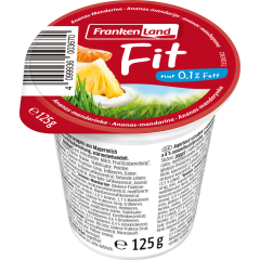 Frankenland Fit H-Fruchtjoghurt Ananas-Mandarine 0,1 % Fett 125 g 
