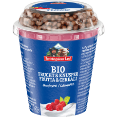 Berchtesgadener Land Bio Frucht & Knusper Himbeere 3,9 % Fett 150 g 