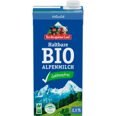 Berchtesgadener Land Bio H-Alpenmilch laktosefrei 3,5 % Fett 1 l 