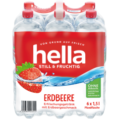 hella Still & Fruchtig Erdbeere - 6-Pack 6 x 1,5 l 