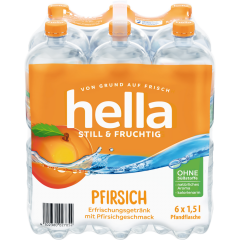 hella Still & Fruchtig Pfirsich - 6-Pack 6 x 1,5 l 