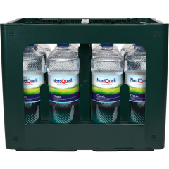 NordQuell Mineralwasser Classic - Kiste 12 x 1 I 
