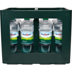 NordQuell Mineralwasser Medium - Kiste 12 x 1 I 