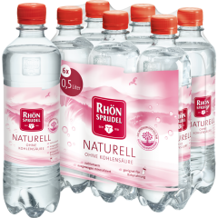 Rhön Sprudel Naturell Mineralwasser - 6-Pack 6 x 0,5 l 