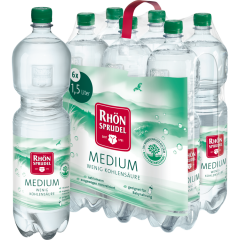 Rhön Sprudel Medium Mineralwasser - 6-Pack 6 x 1,5 l 