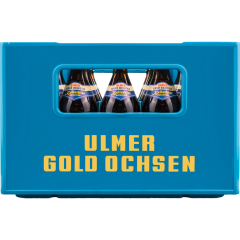 ULMER GOLD OCHSEN Kellerbier Naturtrüb - Kiste 20 x 0,5 l 