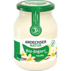 Andechser Natur Bio Jogurt mild Vanille 3,7 % Fett 500 g 