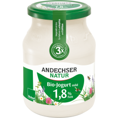 Andechser Natur Bio Jogurt mild Aktiv mit 1,8 % Fett 500 g 