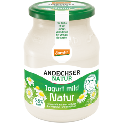 Andechser Natur Demeter Jogurt mild Natur 3,8 % Fett 500 g 