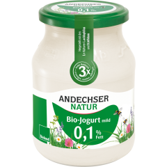 Andechser Natur Bio Jogurt mild Natur 0,1 % Fett 500 g 