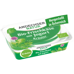 Andechser Natur Bio Frischkäse mit Jogurt Kräuter 65% Fett i.Tr. 175 g 