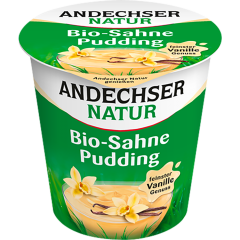 Andechser Natur Bio Sahnepudding Vanille 10 % Fett 150 g 