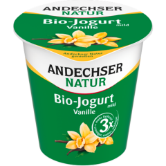Andechser Natur Bio Jogurt mild Vanille 3,8 % Fett 150 g 