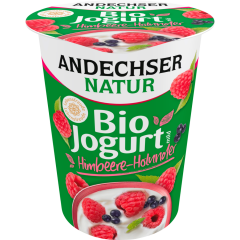 Andechser Natur Bio Jogurt mild Himbeere-Holunder 3,8 % Fett 400 g 
