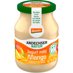 Andechser Natur Demeter Jogurt mild Mango 3,8 % Fett 500 g 