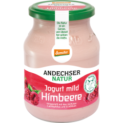Andechser Natur Demeter Jogurt mild Himbeere 3,7 % Fett 500 g 