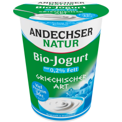 Andechser Natur Bio Jogurt griechischer Art Natur 0,2 % Fett 400 g 