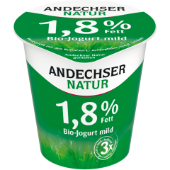 Andechser Natur Fettarmer Bio-Jogurt mild 1,8 % 150 g 