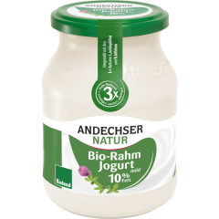 Andechser Natur Bio Rahmjoghurt mild 10 % Fett 500 g 