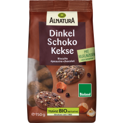 Alnatura Bio Dinkel Schoko Kekse mit Haselnüssen 150 g 