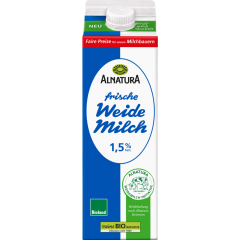 Alnatura Bio frische Weide Milch fettarm 1,5 % Fett 1 l 
