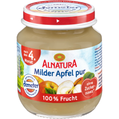 Alnatura Demeter Milder Apfel pur nach dem 4. Monat 125 g 